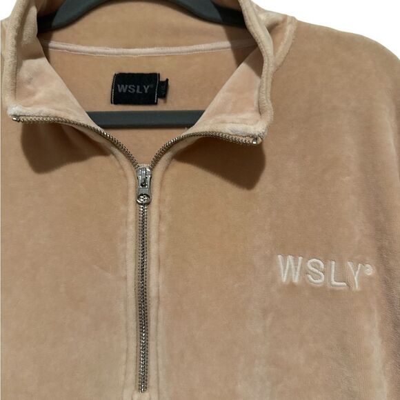 WSLY Cream Quarter-Zip Top - Picture 2 of 5